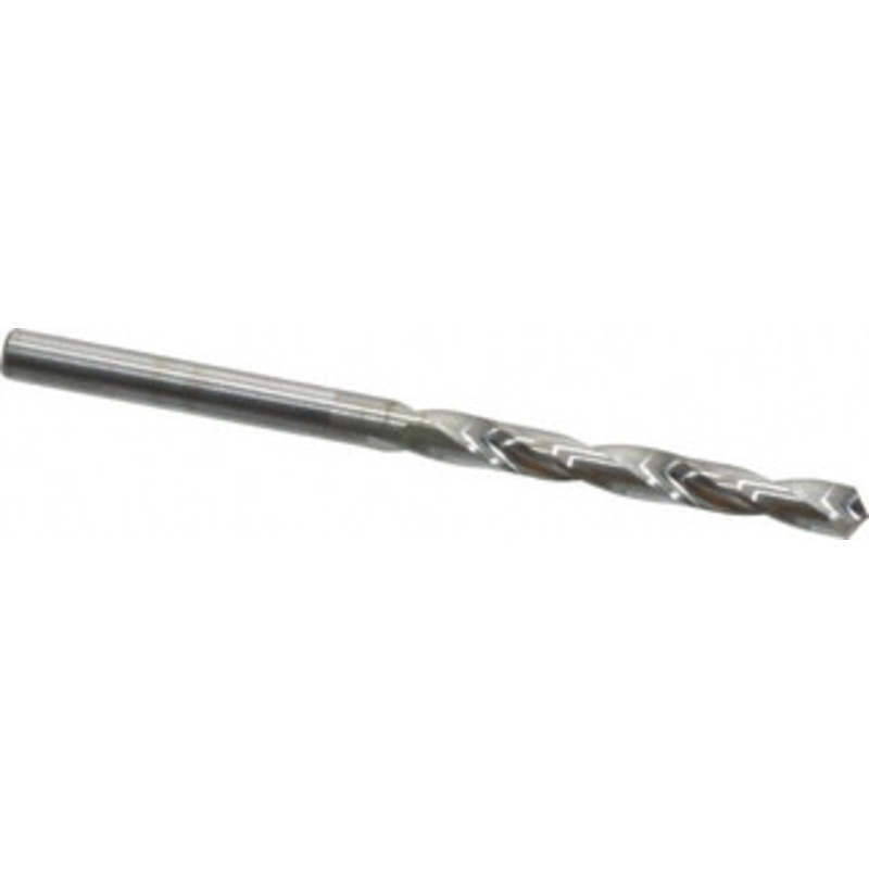 Hertel #24 118 Solid Carbide Jobber Drill Bright Finish, Right Hand Cut, Spiral Flute, Straight Shank, 2-1/2 OAL, Standard Point 79892188 – 79892188