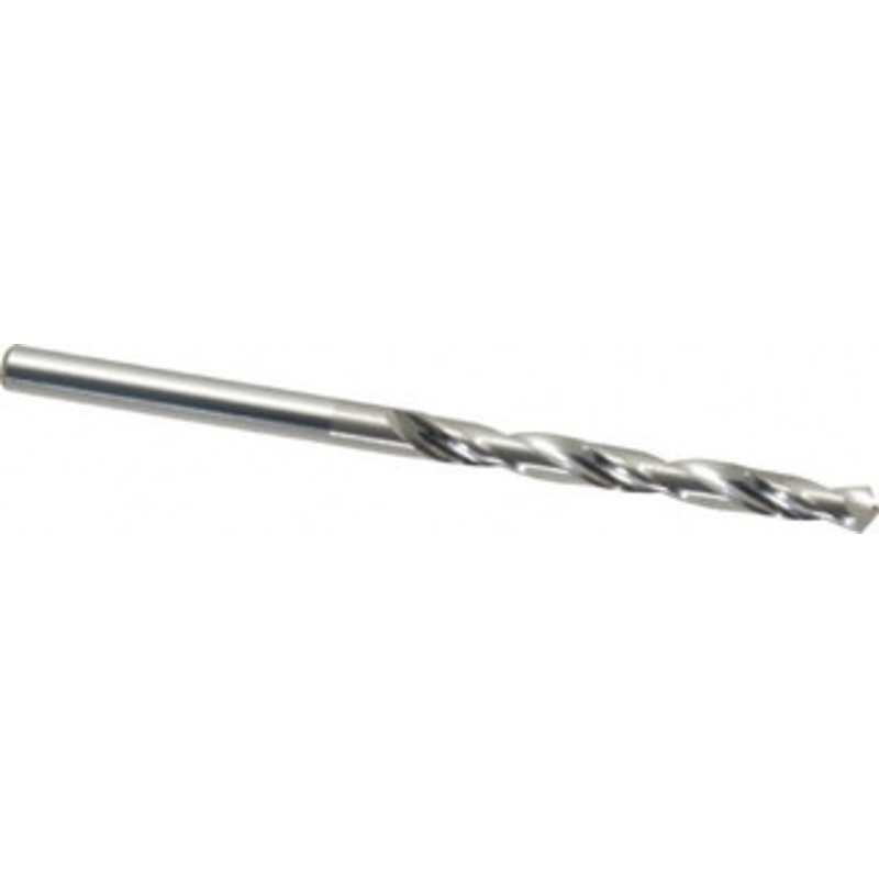 Hertel #29 118 Solid Carbide Jobber Drill Bright Finish, Right Hand Cut, Spiral Flute, Straight Shank, 2-1/2 OAL, Standard Point 79892121 – 79892121