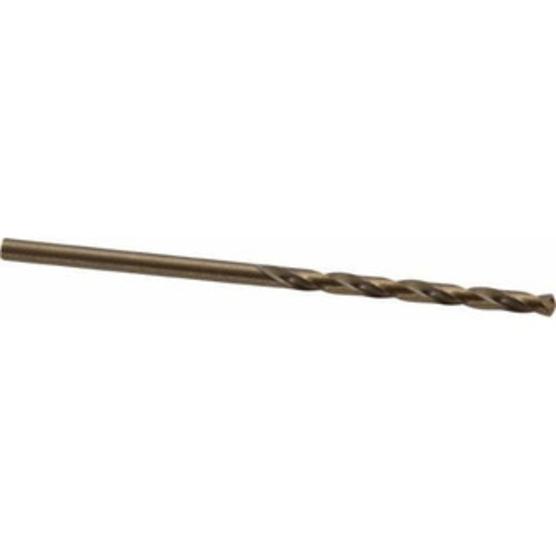 Hertel #35 135 Cobalt Jobber Drill Oxide/Gold Finish, Right Hand Cut, Spiral Flute, Straight Shank, 2-5/8 OAL, Split Point 04138822 – 04138822