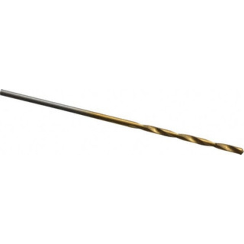 Hertel #56 118 High Speed Steel Jobber Drill TiN Finish, Right Hand Cut, Spiral Flute, Straight Shank, 1-3/4 OAL, Standard Point 84578780 – 84578780