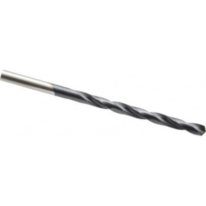 Hertel #7 135 Cobalt Jobber Drill TiAlN Finish, Right Hand Cut, Spiral Flute, Straight Shank, 3-5/8 OAL, Split Point 4140018 – 04140018