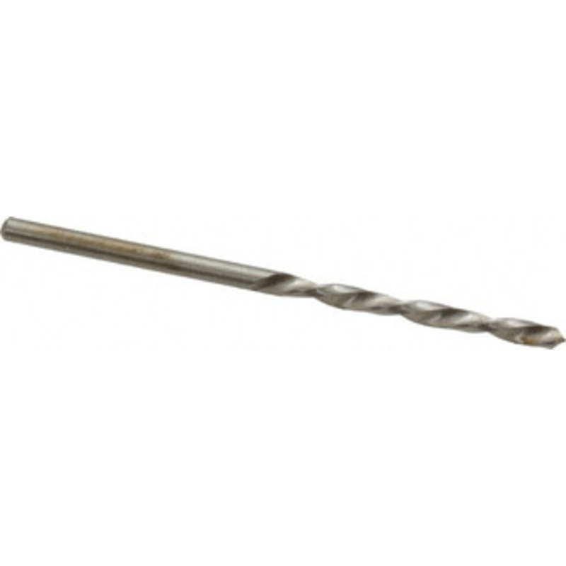 Value Collection #33 118 High Speed Steel Jobber Drill Bright Finish, Left Hand Cut, Spiral Flute, Straight Shank, 2-5/8 OAL, Standard Point 01228337 – 01228337