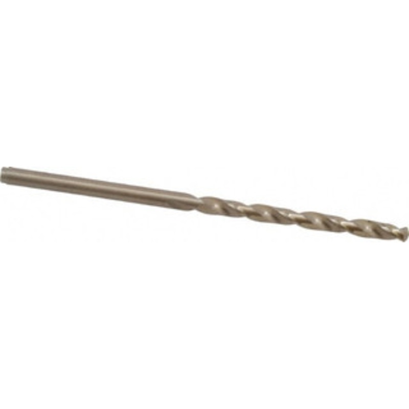 Cleveland Twist Drill #30 135 Cobalt Jobber Drill Oxide/Gold Finish, Right Hand Cut, Spiral Flute, Straight Shank, 2-3/4 OAL, Split Point C70163 – 74331281