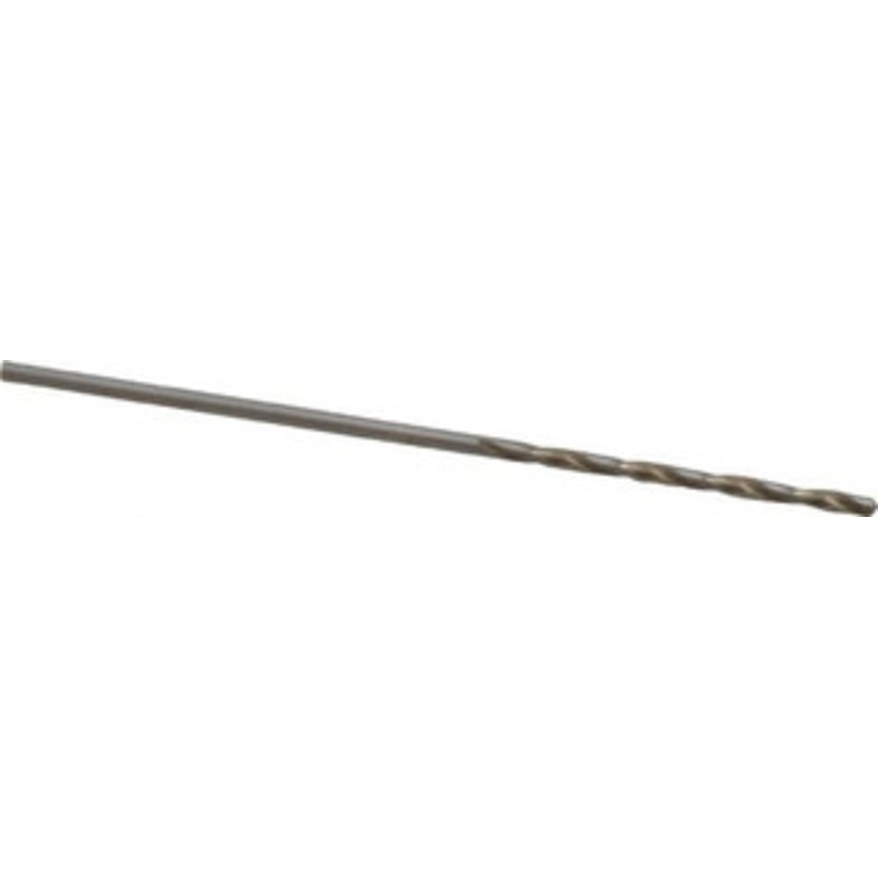 Cleveland Twist Drill #60 135 Cobalt Jobber Drill Oxide/Gold Finish, Right Hand Cut, Spiral Flute, Straight Shank, 1-5/8 OAL, Standard Point C70193 – 74331588