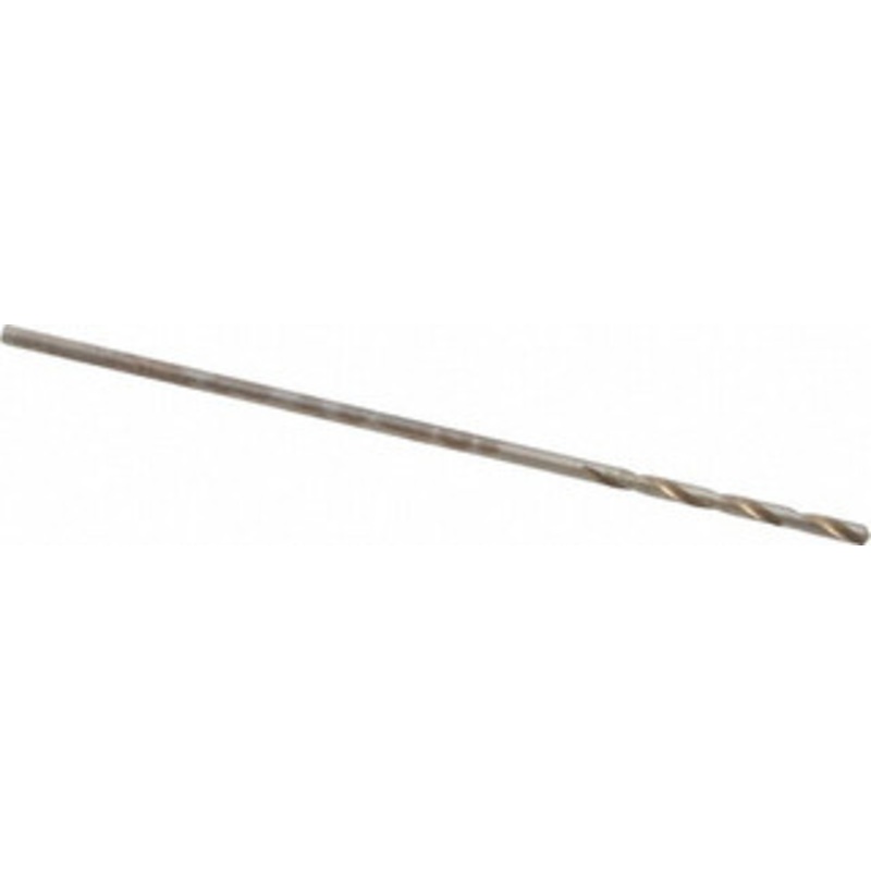 Cleveland Twist Drill #67 135 Cobalt Jobber Drill Oxide/Gold Finish, Right Hand Cut, Spiral Flute, Straight Shank, 1-3/8 OAL, Split Point C70200 – 74331653