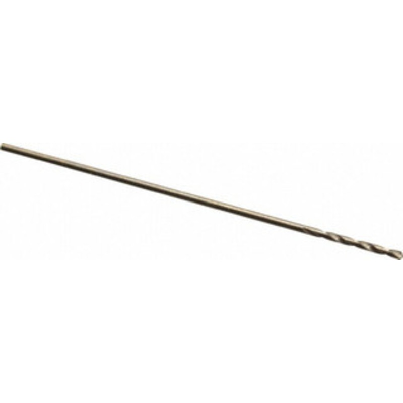 Cleveland Twist Drill #77 135 Cobalt Jobber Drill Oxide/Gold Finish, Right Hand Cut, Spiral Flute, Straight Shank, 7/8 OAL, Split Point C70210 – 74331752