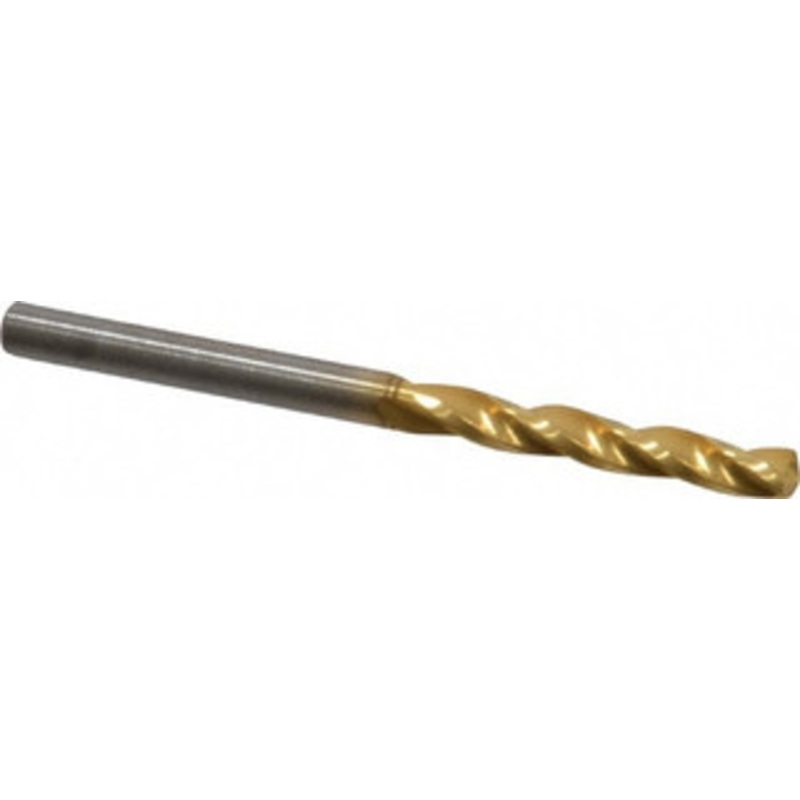 Guhring #28 150 Solid Carbide Jobber Drill TiN Finish, Right Hand Cut, Spiral Flute, Straight Shank, 2-3/64 OAL, Standard Point 9006090035700 – 85803096