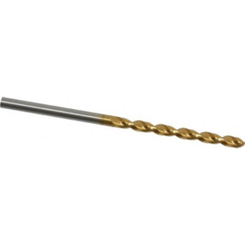 Guhring #35 130 High Speed Steel Jobber Drill TiN Finish, Right Hand Cut, Parabolic Flute, Straight Shank, 2-13/32 OAL, Standard Point 9006520027900 – 85751352