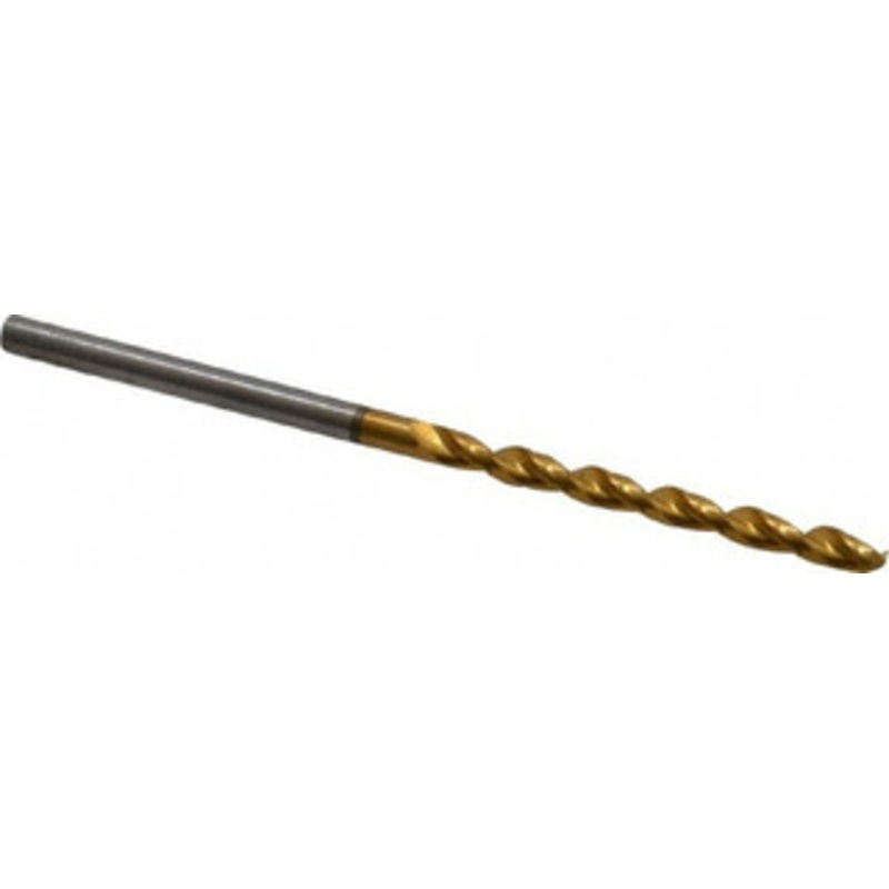 Guhring #42 130 Cobalt Jobber Drill TiN Finish, Right Hand Cut, Parabolic Flute, Straight Shank, 2-1/4 OAL, Standard Point 9006580023700 – 06826721