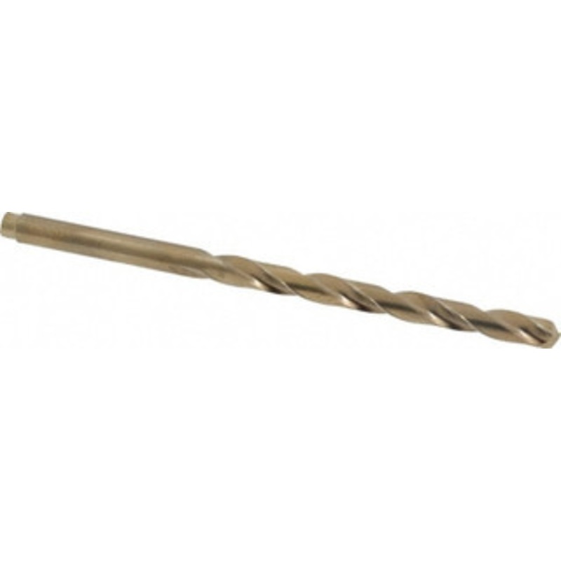 Hertel #6 135 Cobalt Jobber Drill Oxide/Gold Finish, Right Hand Cut, Spiral Flute, Straight Shank, 3-3/4 OAL, Split Point 04138533 – 04138533