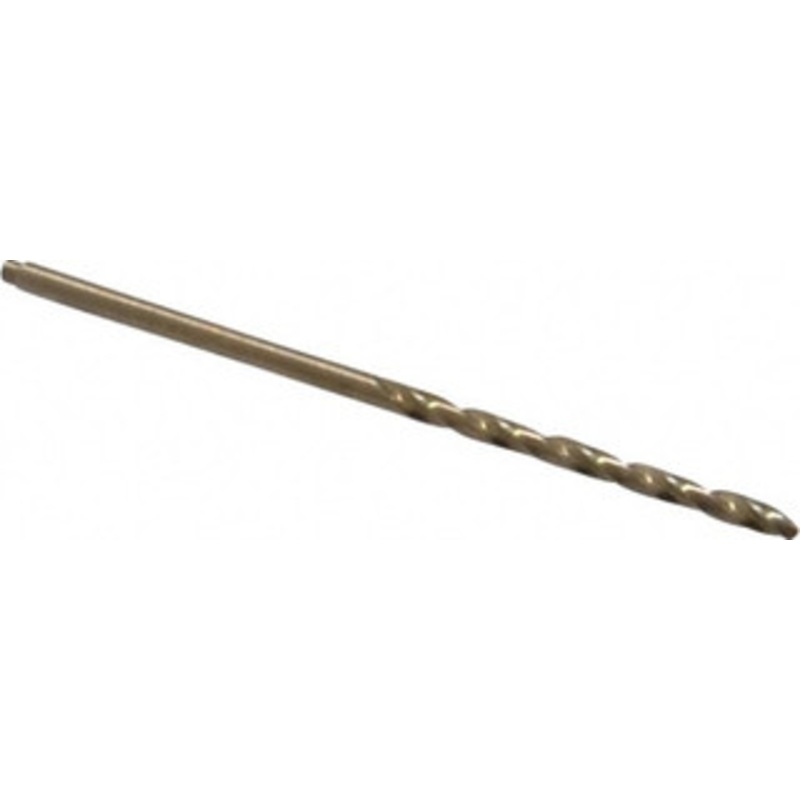 Precision Twist Drill #46 135 Cobalt Jobber Drill Oxide/Gold Finish, Right Hand Cut, Spiral Flute, Straight Shank, 2-1/8 OAL, Split Point 018346 – 78519840