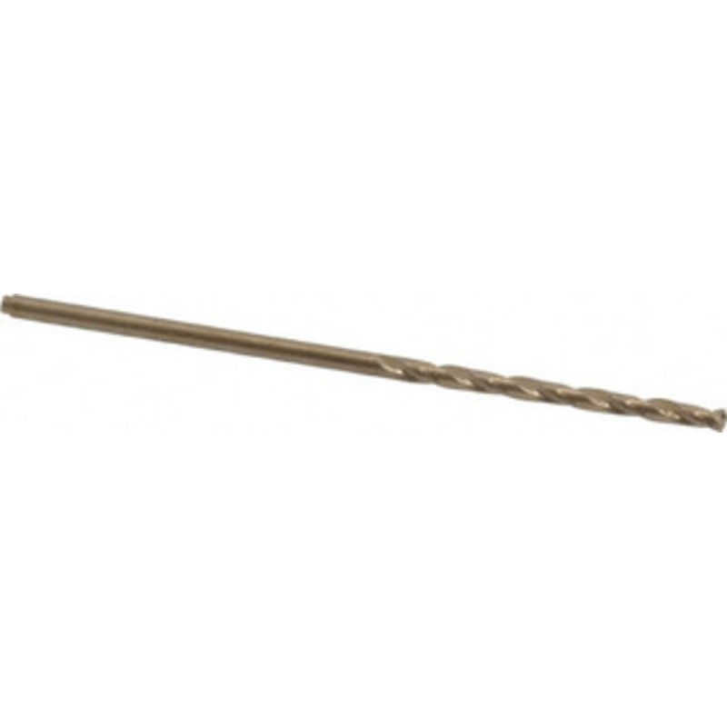 Precision Twist Drill #52 135 Cobalt Jobber Drill Oxide/Gold Finish, Right Hand Cut, Spiral Flute, Straight Shank, 1-7/8 OAL, Split Point 018352 – 78519907