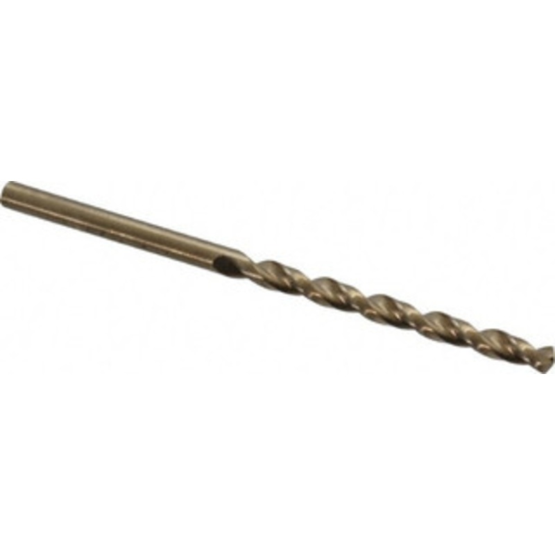 Cleveland Twist Drill #25 135 Cobalt Jobber Drill Oxide/Gold Finish, Right Hand Cut, Parabolic Flute, Straight Shank, 3 OAL, Split Point C16527 – 02146306