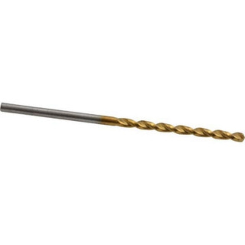 Cleveland Twist Drill #47 135 Cobalt Jobber Drill TiN Finish, Right Hand Cut, Parabolic Flute, Straight Shank, 2 OAL, Split Point C16660 – 02147049