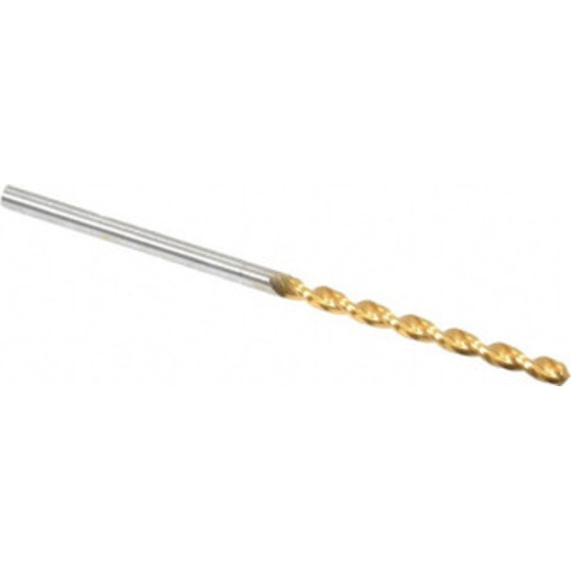 Guhring #49 130 High Speed Steel Jobber Drill TiN Finish, Right Hand Cut, Parabolic Flute, Straight Shank, 46mm OAL, Standard Point 9006520018500 – 85751493
