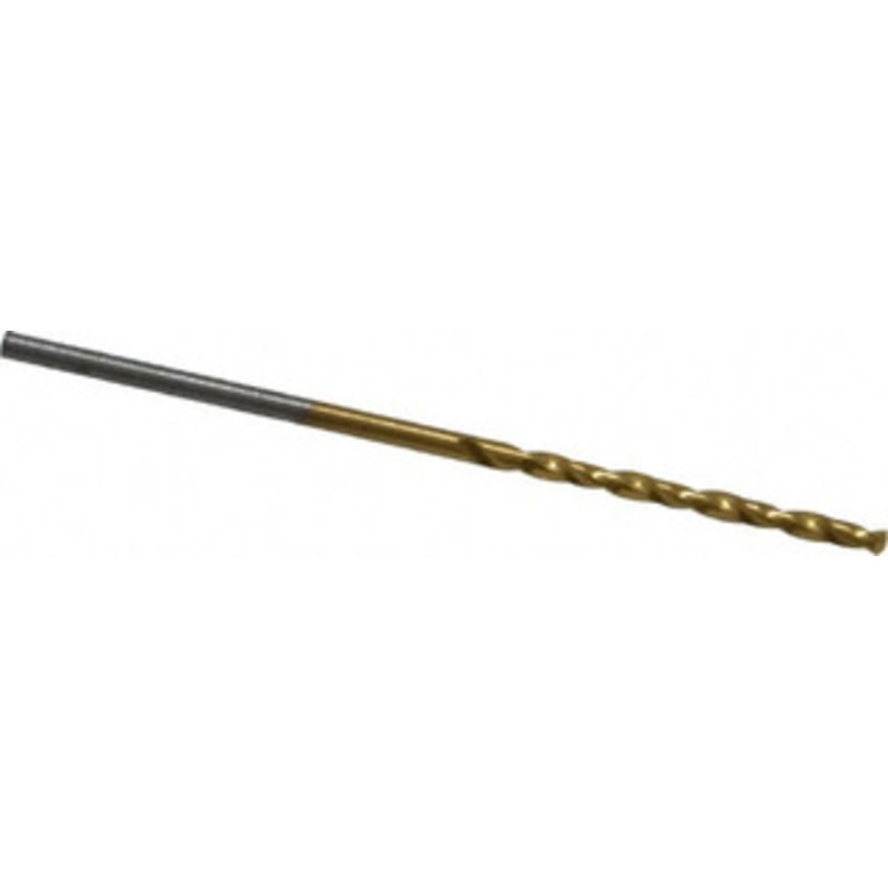 Chicago-Latrobe #52 135 Cobalt Jobber Drill TiN Finish, Right Hand Cut, Spiral Flute, Straight Shank, 1-7/8 OAL, Split Point 54092 – 60063914