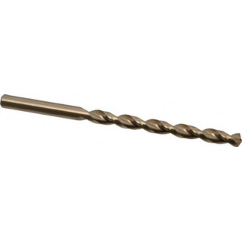 Cleveland Twist Drill #1 135 Cobalt Jobber Drill Oxide/Gold Finish, Right Hand Cut, Parabolic Flute, Straight Shank, 3-7/8 OAL, Split Point C16503 – 02146066