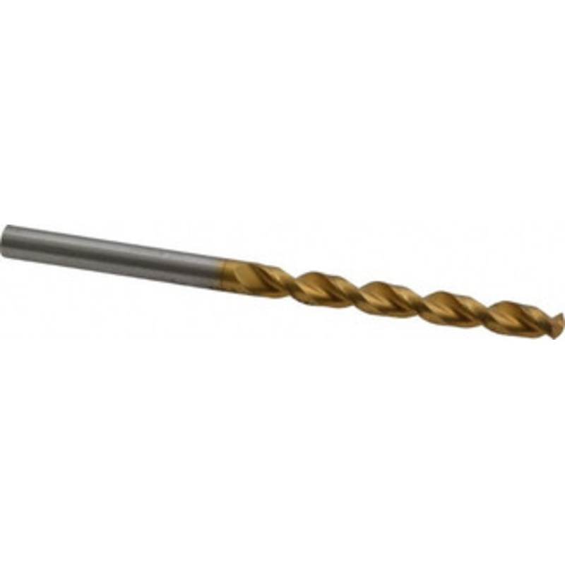 Guhring #13 130 High Speed Steel Jobber Drill TiN Finish, Right Hand Cut, Parabolic Flute, Straight Shank, 3-5/32 OAL, Standard Point 9006520047000 – 85751139