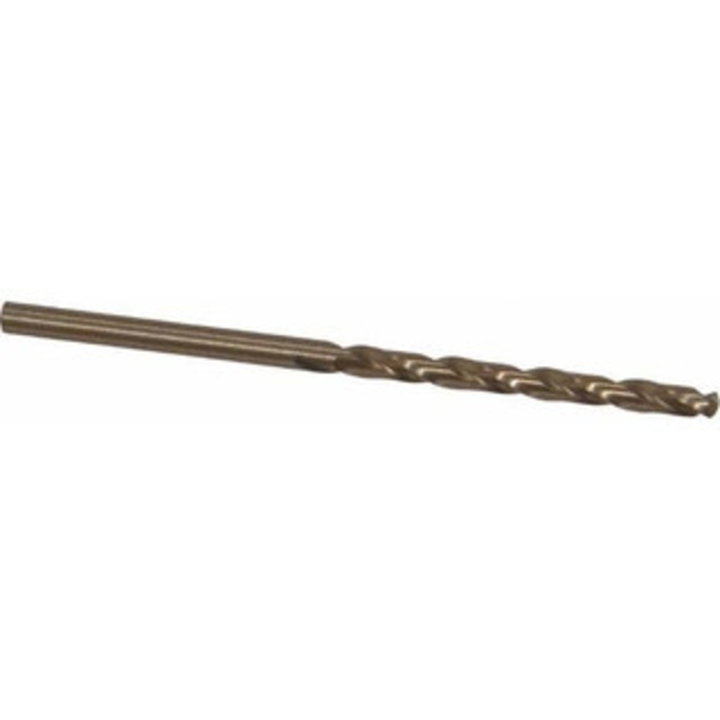 Hertel #30 135 Cobalt Jobber Drill Oxide/Gold Finish, Right Hand Cut, Spiral Flute, Straight Shank, 2-3/4 OAL, Split Point 04138772 – 04138772
