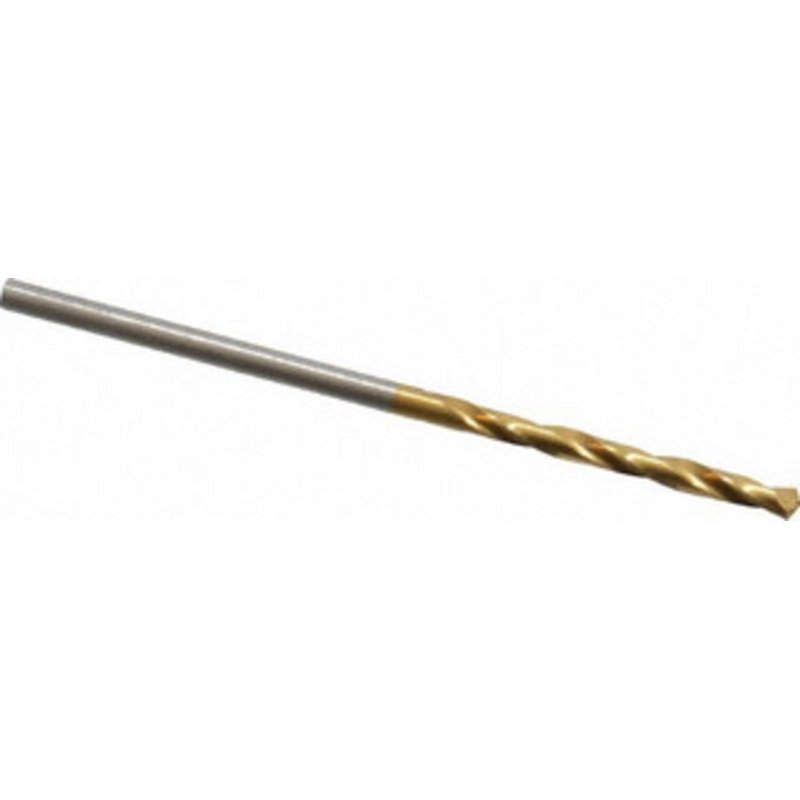 Hertel #47 135 High Speed Steel Jobber Drill TiN Finish, Right Hand Cut, Spiral Flute, Straight Shank, 2 OAL, Split Point 66694464 – 66694464