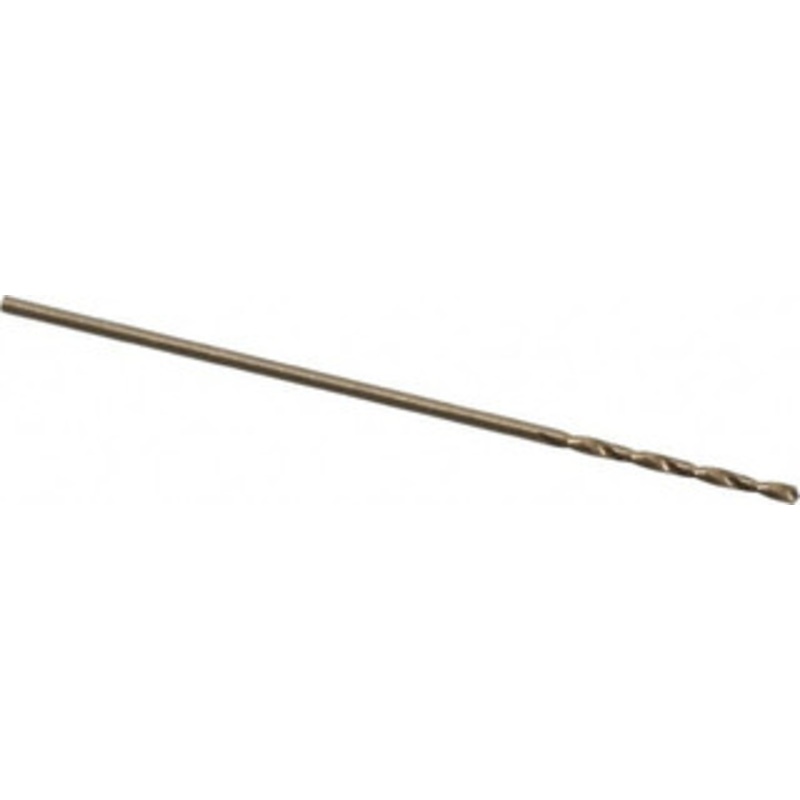 Hertel #70 135 Cobalt Jobber Drill Oxide/Gold Finish, Right Hand Cut, Spiral Flute, Straight Shank, 1-1/4 OAL, Split Point 04139176 – 04139176