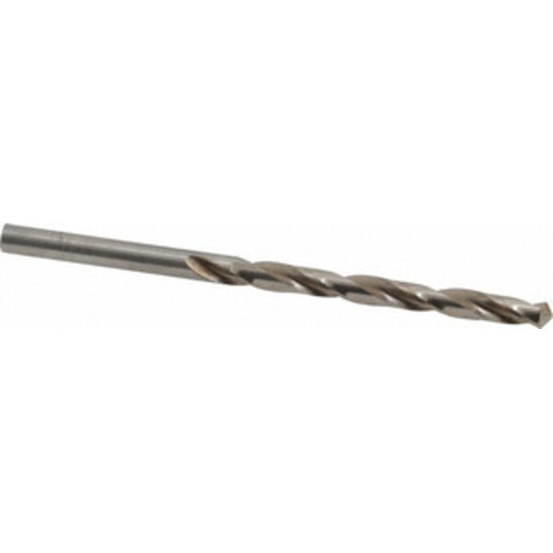 Hertel #9 118 High Speed Steel Jobber Drill Bright Finish, Right Hand Cut, Spiral Flute, Straight Shank, 3-5/8 OAL, Standard Point 85703866 – 85703866