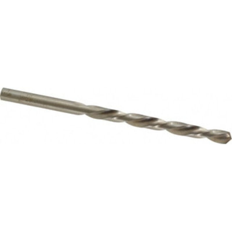 Value Collection #7 118 High Speed Steel Jobber Drill Bright Finish, Left Hand Cut, Spiral Flute, Straight Shank, 3-5/8 OAL, Standard Point 01228071 – 01228071