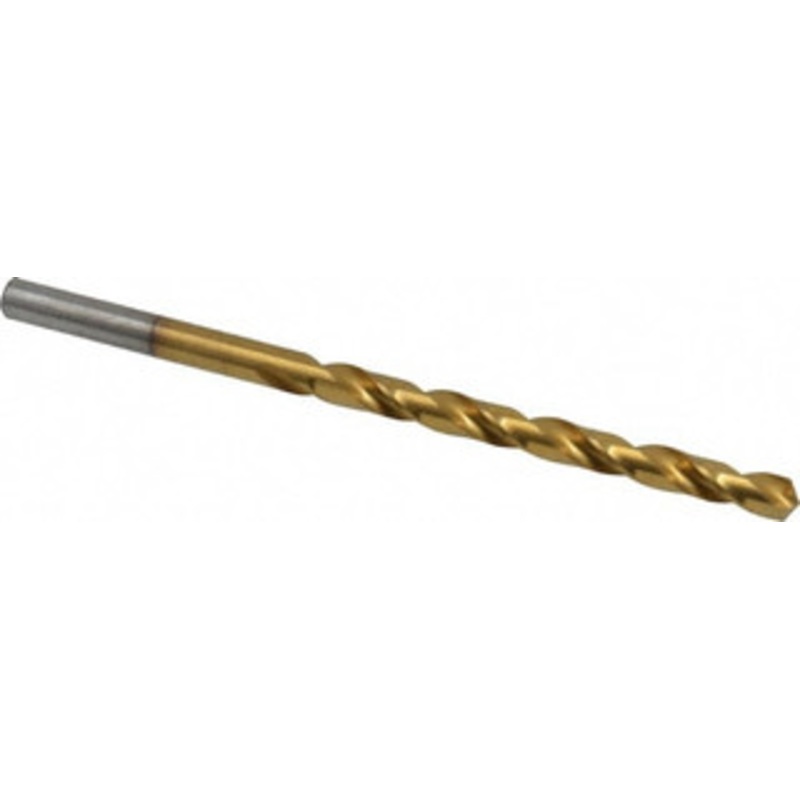 Chicago-Latrobe #13 118 High Speed Steel Jobber Drill TiN Finish, Right Hand Cut, Spiral Flute, Straight Shank, 3-1/2 OAL, Standard Point 70113 – 93094183