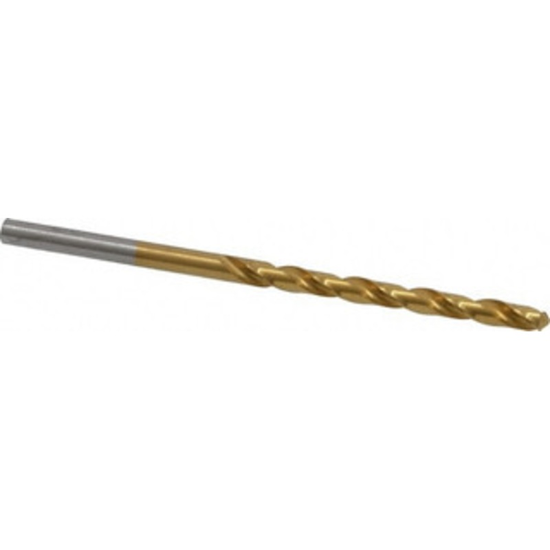 Chicago-Latrobe #28 118 High Speed Steel Jobber Drill TiN Finish, Right Hand Cut, Spiral Flute, Straight Shank, 2-7/8 OAL, Standard Point 70128 – 93094332