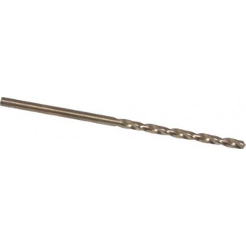 Chicago-Latrobe #45 135 Cobalt Jobber Drill Oxide/Gold Finish, Right Hand Cut, Spiral Flute, Straight Shank, 2-1/8 OAL, Split Point 46715 – 81192452