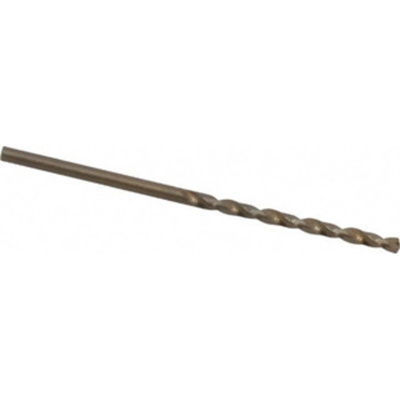 Chicago-Latrobe #46 135 Cobalt Jobber Drill Oxide/Gold Finish, Right Hand Cut, Spiral Flute, Straight Shank, 2-1/8 OAL, Split Point 46716 – 81192460
