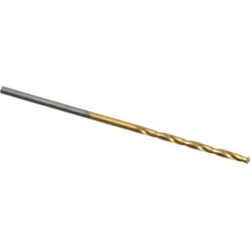 Chicago-Latrobe #54 135 High Speed Steel Jobber Drill TiN Finish, Right Hand Cut, Spiral Flute, Straight Shank, 1-7/8 OAL, Standard Point 41724 – 06129324