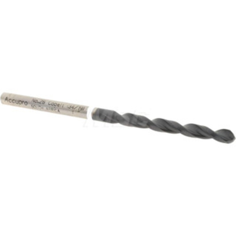 Accupro #28 118 Cobalt Jobber Drill TiAlN Finish, Right Hand Cut, Parabolic Flute, Straight Shank, 70mm OAL, DX Point 1W60356-AC – 93886711
