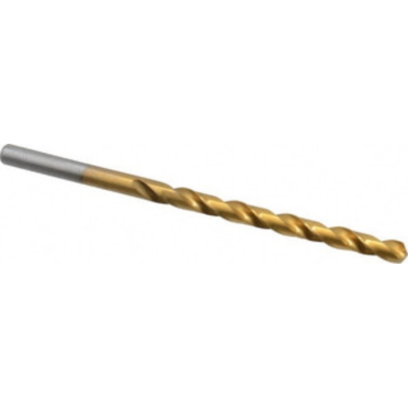 Chicago-Latrobe #17 118 High Speed Steel Jobber Drill TiN Finish, Right Hand Cut, Spiral Flute, Straight Shank, 3-3/8 OAL, Standard Point 70117 – 93094225