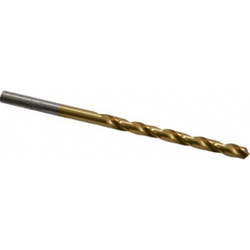 Chicago-Latrobe #26 118 High Speed Steel Jobber Drill TiN Finish, Right Hand Cut, Spiral Flute, Straight Shank, 3 OAL, Standard Point 70126 – 93094316