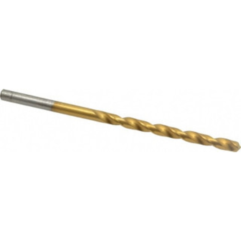 Chicago-Latrobe #26 135 Cobalt Jobber Drill TiN Finish, Right Hand Cut, Spiral Flute, Straight Shank, 3 OAL, Split Point 54036 – 81132771