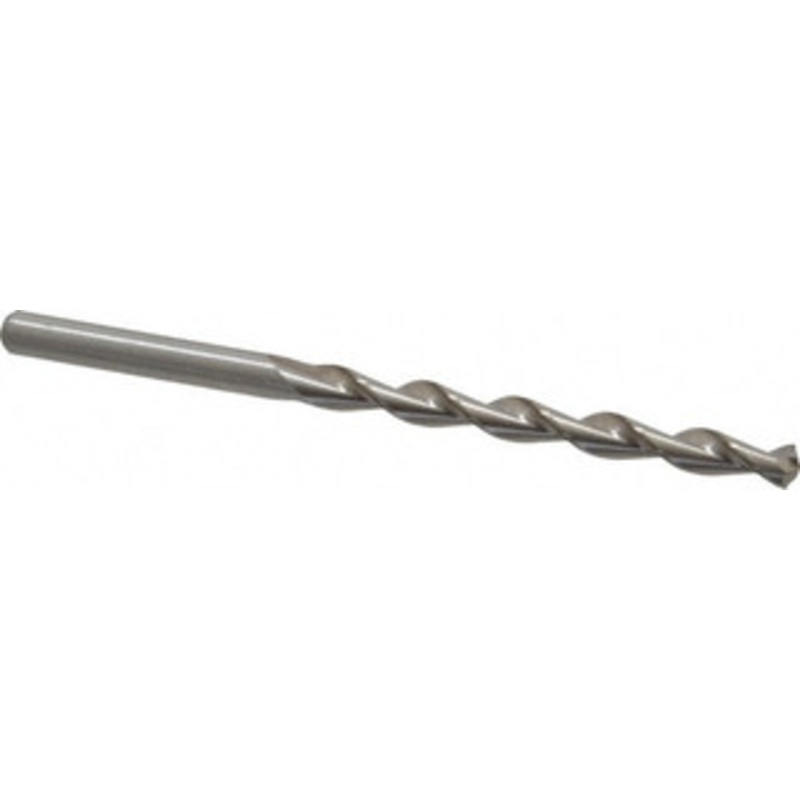 Chicago-Latrobe #3 135 High Speed Steel Jobber Drill Bright Finish, Right Hand Cut, Parabolic Flute, Straight Shank, 3-3/4 OAL, Split Point 69003 – 80905037