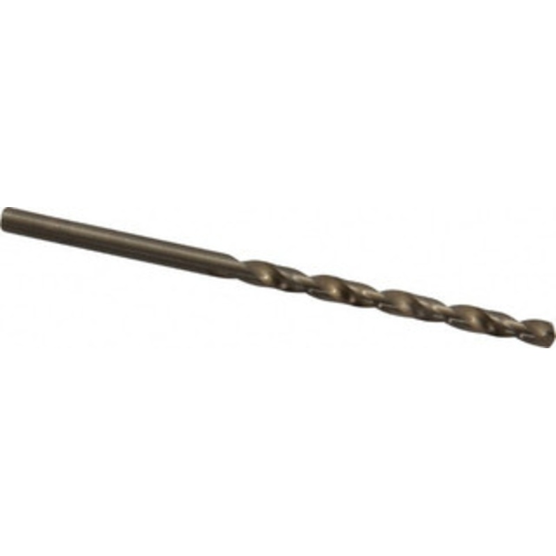 Chicago-Latrobe #30 135 Cobalt Jobber Drill Oxide/Gold Finish, Right Hand Cut, Spiral Flute, Straight Shank, 2-3/4 OAL, Split Point 46700 – 81192304