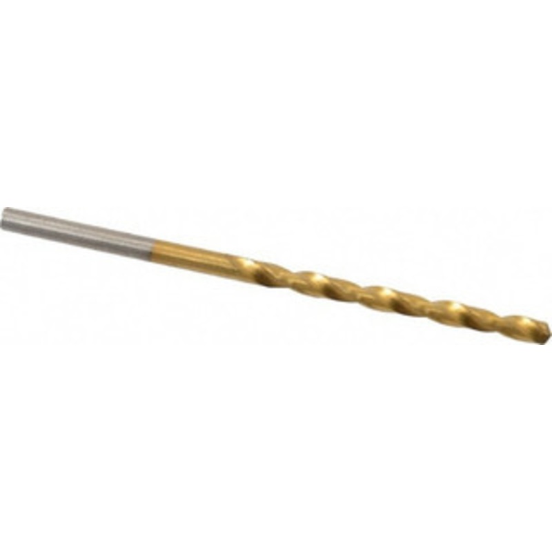 Chicago-Latrobe #36 135 Cobalt Jobber Drill TiN Finish, Right Hand Cut, Spiral Flute, Straight Shank, 2-1/2 OAL, Split Point 54046 – 83718940