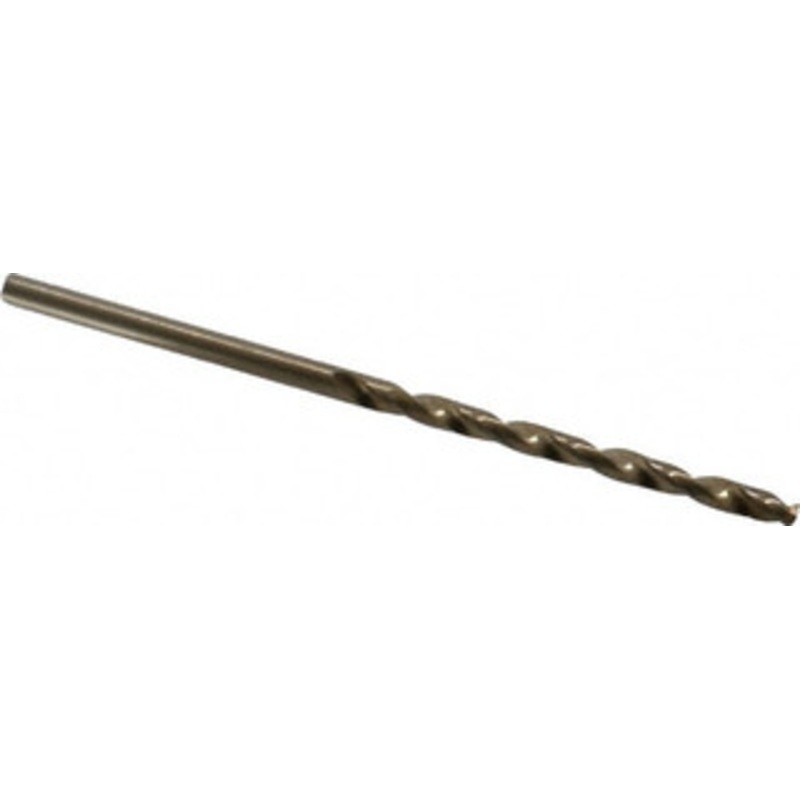 Chicago-Latrobe #38 135 Cobalt Jobber Drill Oxide/Gold Finish, Right Hand Cut, Spiral Flute, Straight Shank, 2-1/2 OAL, Split Point 46708 – 81192387