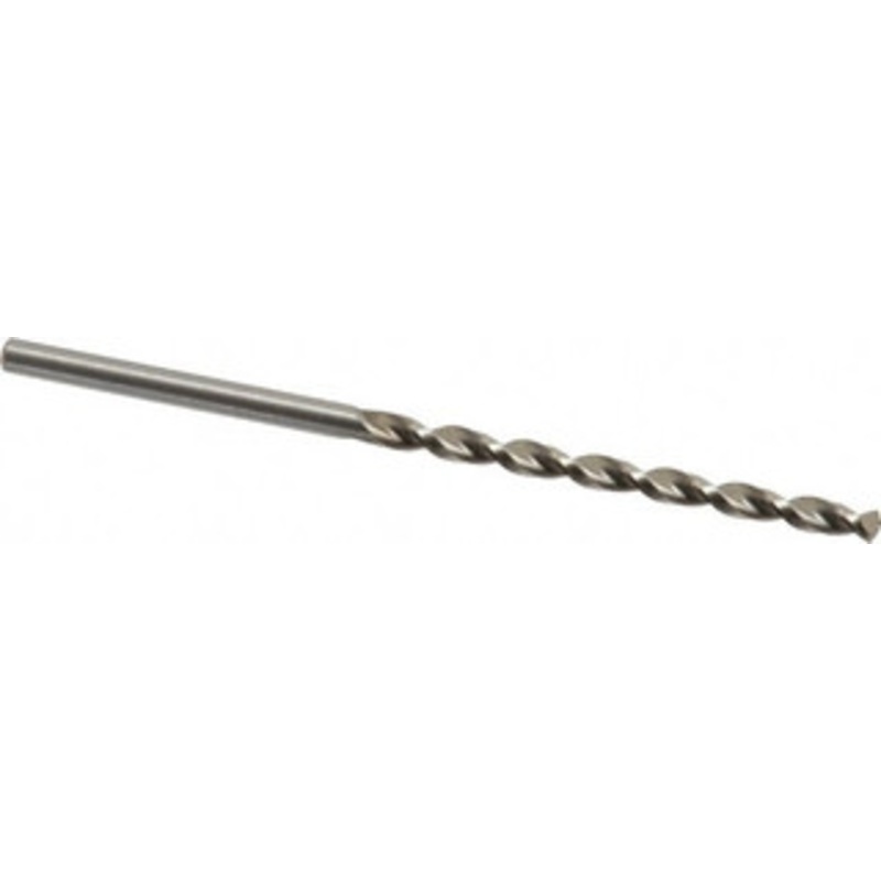 Chicago-Latrobe #38 135 High Speed Steel Jobber Drill Bright Finish, Right Hand Cut, Parabolic Flute, Straight Shank, 2-1/2 OAL, Notched Point 41108 – 82135575