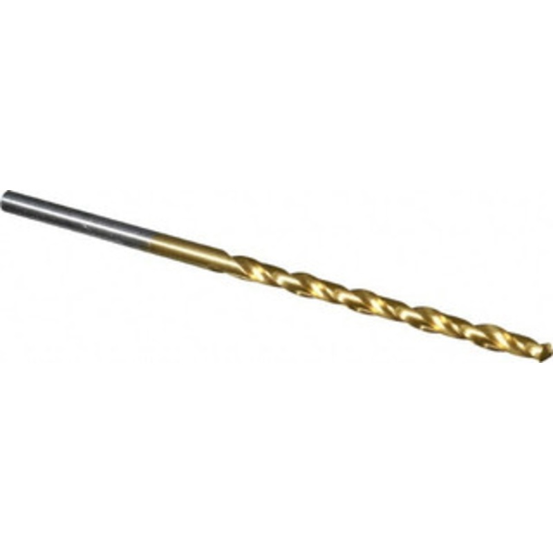 Chicago-Latrobe #41 118 High Speed Steel Jobber Drill TiN Finish, Right Hand Cut, Spiral Flute, Straight Shank, 2-3/8 OAL, Standard Point 70141 – 93094464