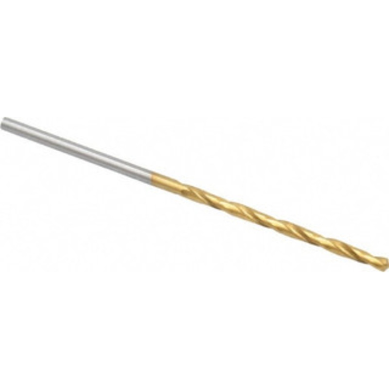 Chicago-Latrobe #53 118 High Speed Steel Jobber Drill TiN Finish, Right Hand Cut, Spiral Flute, Straight Shank, 1-7/8 OAL, Standard Point 70153 – 76129253
