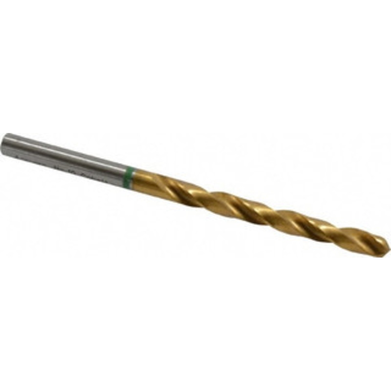 Accupro #10 135 Cobalt Jobber Drill TiN Finish, Right Hand Cut, Spiral Flute, Straight Shank, 86mm OAL, Split Point 1G70492-AC – 02375095