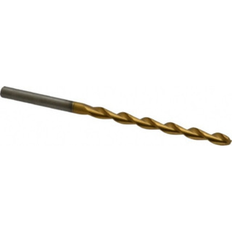 Chicago-Latrobe #26 135 High Speed Steel Jobber Drill TiN Finish, Right Hand Cut, Parabolic Flute, Straight Shank, 3 OAL, Split Point 53955 – 80906266
