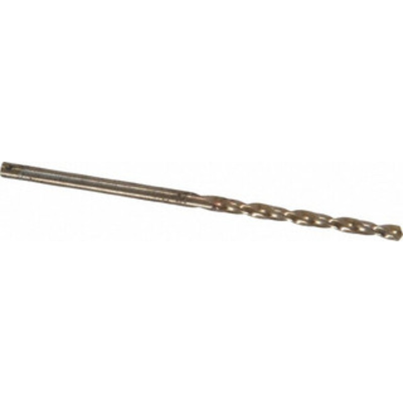 Chicago-Latrobe #47 135 Cobalt Jobber Drill Oxide/Gold Finish, Right Hand Cut, Spiral Flute, Straight Shank, 2 OAL, Split Point 46717 – 81192478