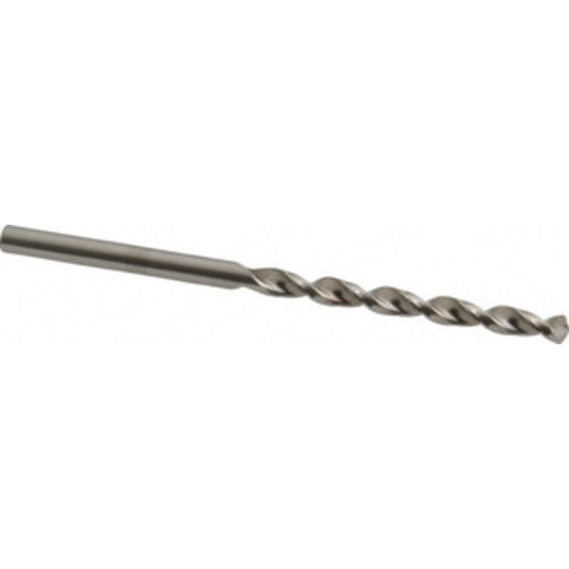 Accupro #28 130 Cobalt Jobber Drill Bright Finish, Right Hand Cut, Parabolic Flute, Straight Shank, 2-3/4 OAL, Split Point 1640357-AC – 05598651