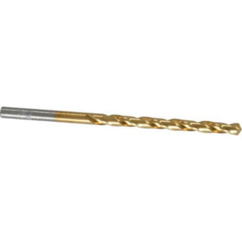 Chicago-Latrobe #25 118 High Speed Steel Jobber Drill TiN Finish, Right Hand Cut, Spiral Flute, Straight Shank, 3 OAL, Standard Point 70125 – 93094308