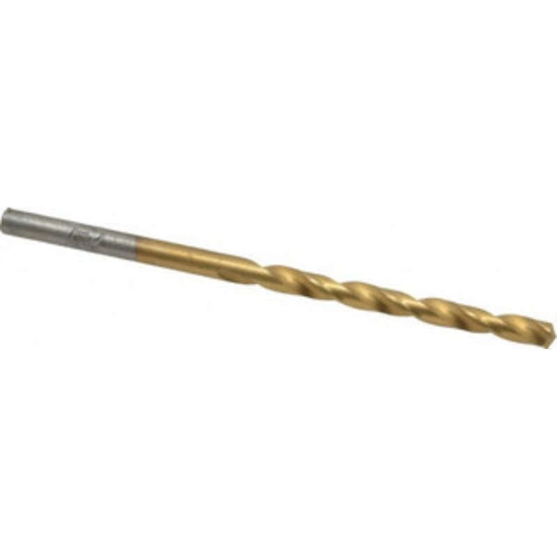 Chicago-Latrobe #28 135 Cobalt Jobber Drill TiN Finish, Right Hand Cut, Spiral Flute, Straight Shank, 2-7/8 OAL, Split Point 54038 – 81132813
