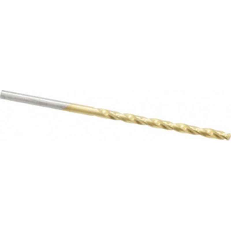 Chicago-Latrobe #40 135 Cobalt Jobber Drill TiN Finish, Right Hand Cut, Spiral Flute, Straight Shank, 2-3/8 OAL, Split Point 54075 – 83718981